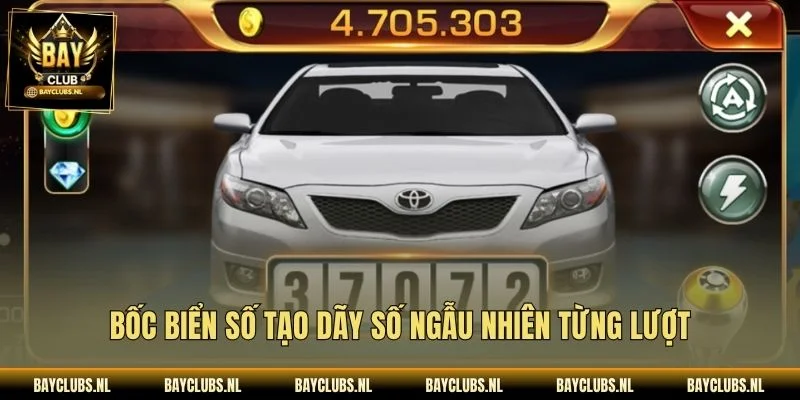 Bốc Biển Số tạo dãy số ngẫu nhiên từng lượt