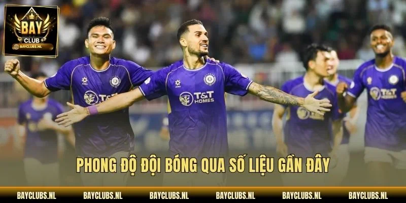 Phong độ đội bóng qua số liệu gần đây
